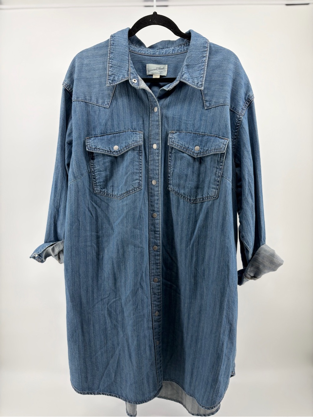 Universal Thread Goods Co. Denim Button-Up, Pockets, Dress Women's Size XL